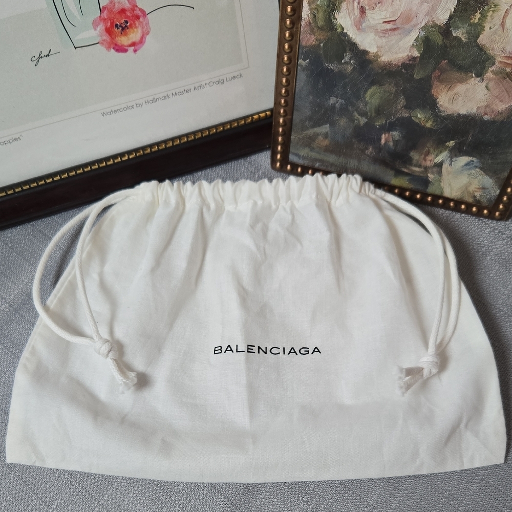 BALENCIAGA Dust Bag With Drawstring , White/cream, Small